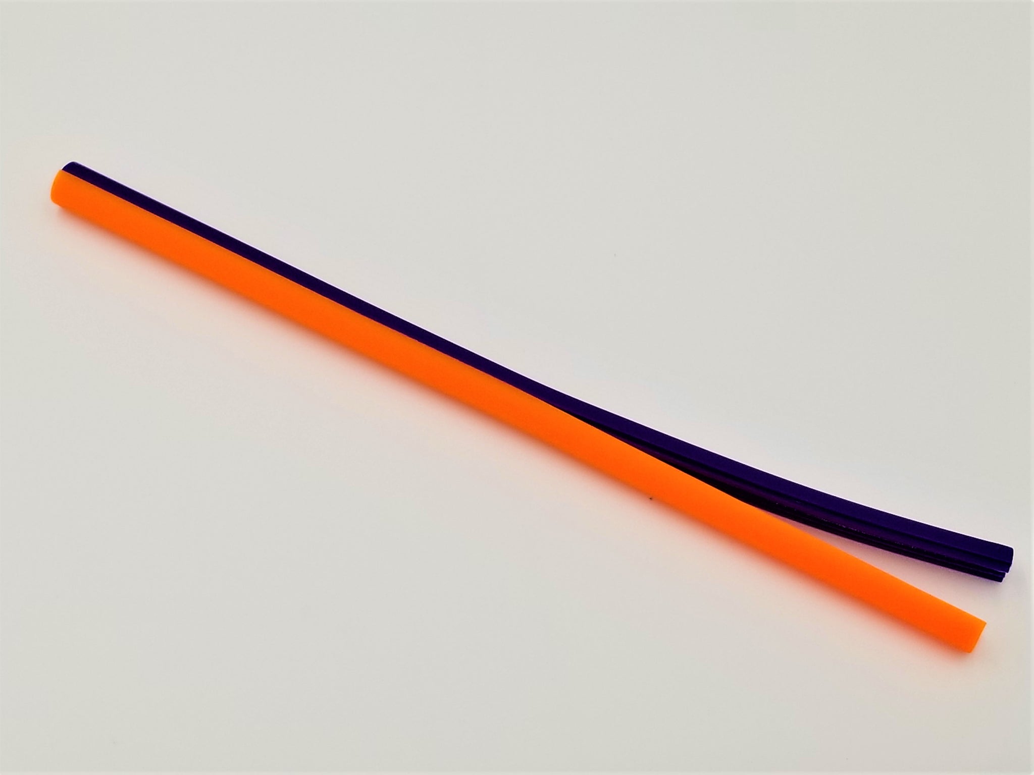Siliskin Silicone Straws, 6pk, Teal/Orange 